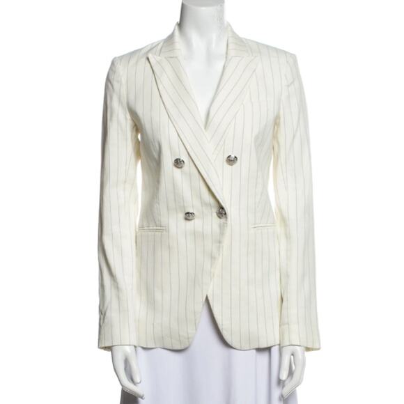 Veronica Beard Apollo Off-White Striped Dickey - Picture 4 of 6